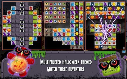 Halloween Drops 4 - Match three puzzle screenshot 2
