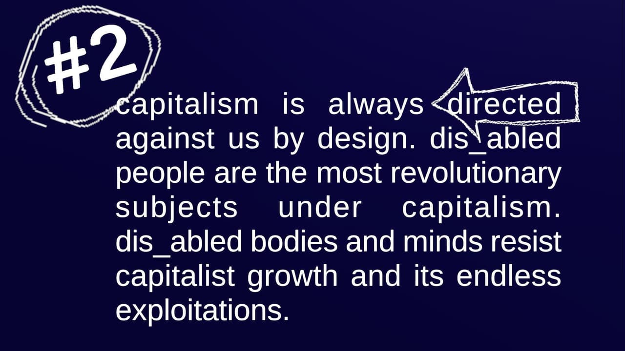 A DIS_ABLED REVOLUTIONARIES WAITING FOR THE DOWNFALL OF CAPITALISM MANIFESTO screenshot 3