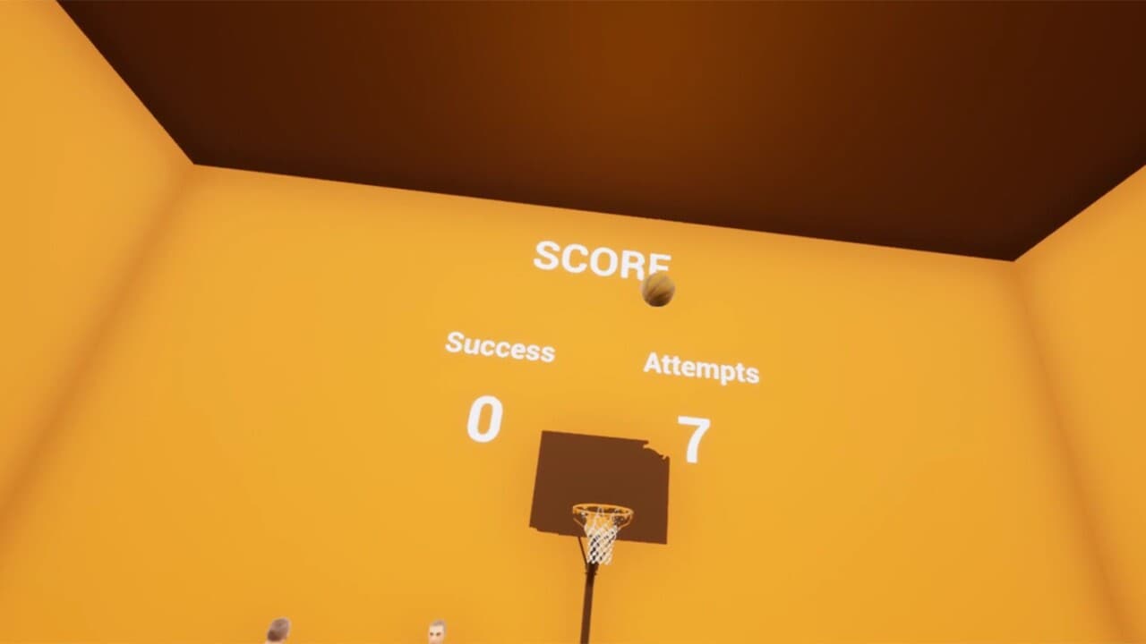 VR basketball shooting practice screenshot 5