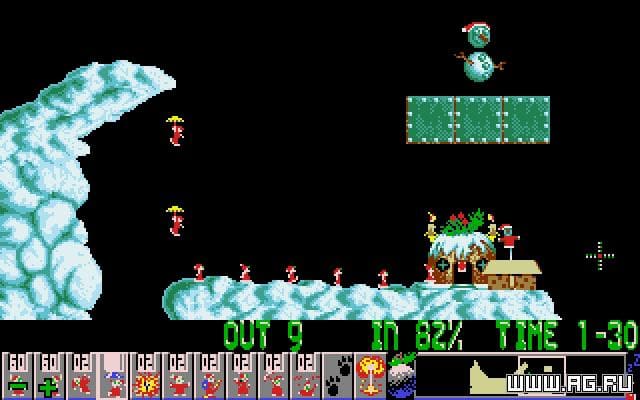 Holiday Lemmings 1994 screenshot 4
