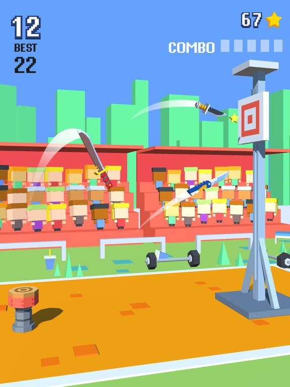 Knife Flip - Hit Geometry Cube screenshot 4