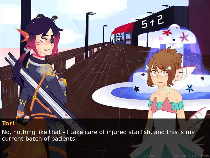 Otomeru (Shark-People "Dating" VN) screenshot 2