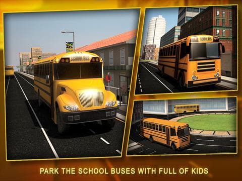 School Bus Simulator 3D – Drive crazy in city & Take Parking duty challenges for kids fun screenshot 4