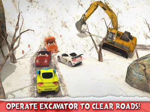 Snow Plow Rescue Truck Driving 3D Simulator screenshot 4