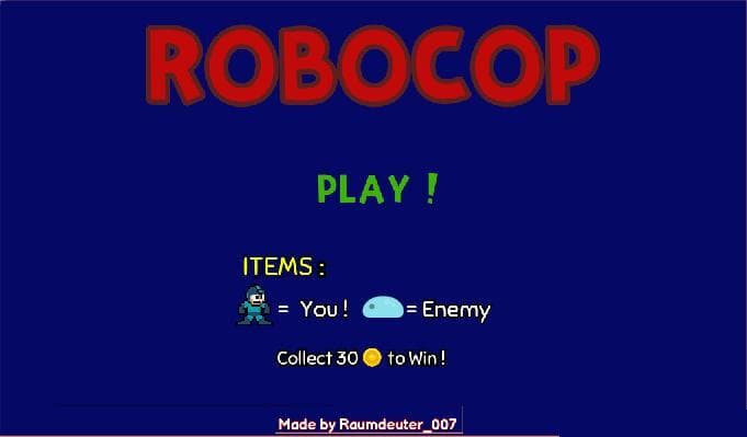 Robocop: The 2D Platformer Game