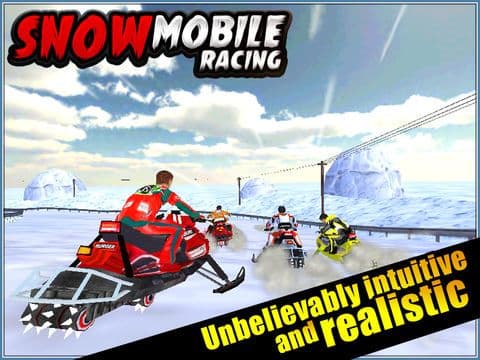 SnowMobile Racing 3D ( Action Race Game / Games ) screenshot 4
