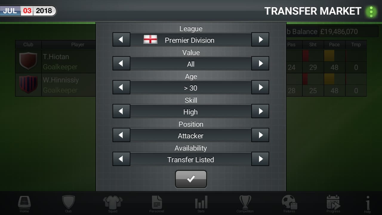 Football Director 2019 screenshot 2