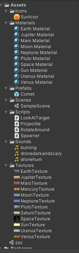 Solar System Project (Baher) screenshot 2