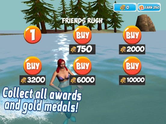 Underwater Mermaid Swimming Race Full screenshot 4