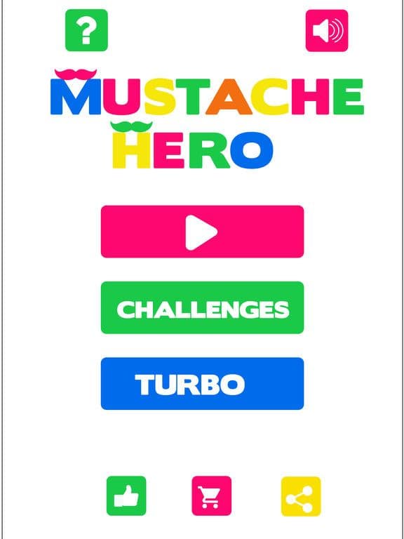 mustache hero - Colorful game screenshot 2