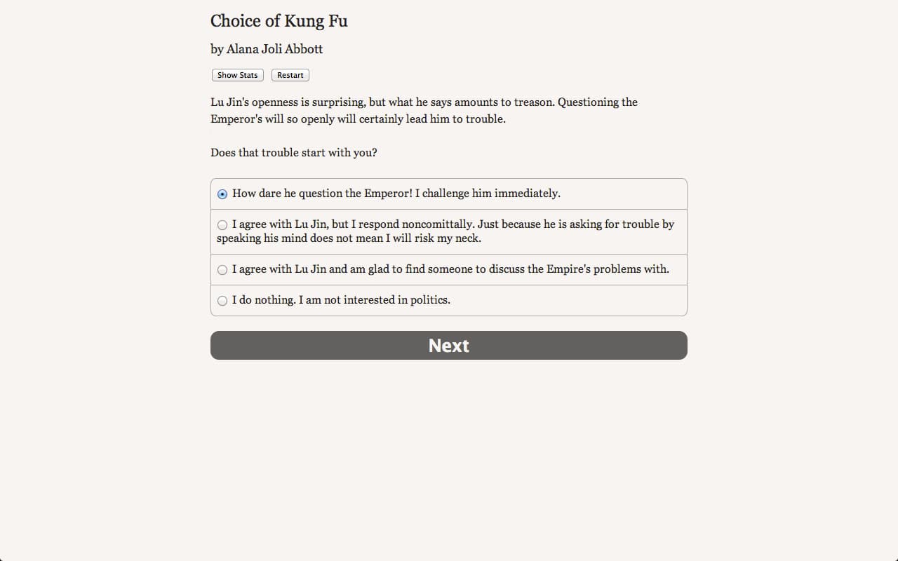 Choice of Kung Fu screenshot 2