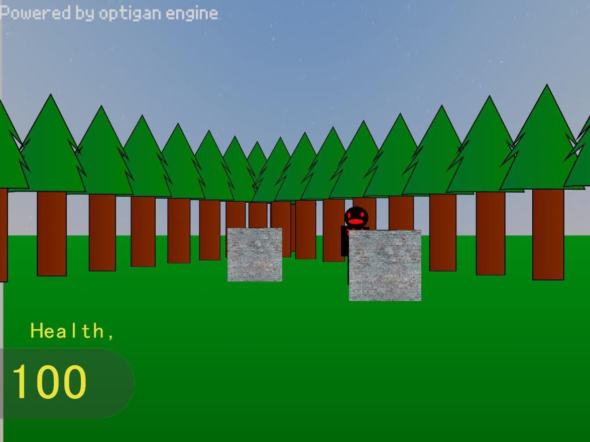 Horror forest center