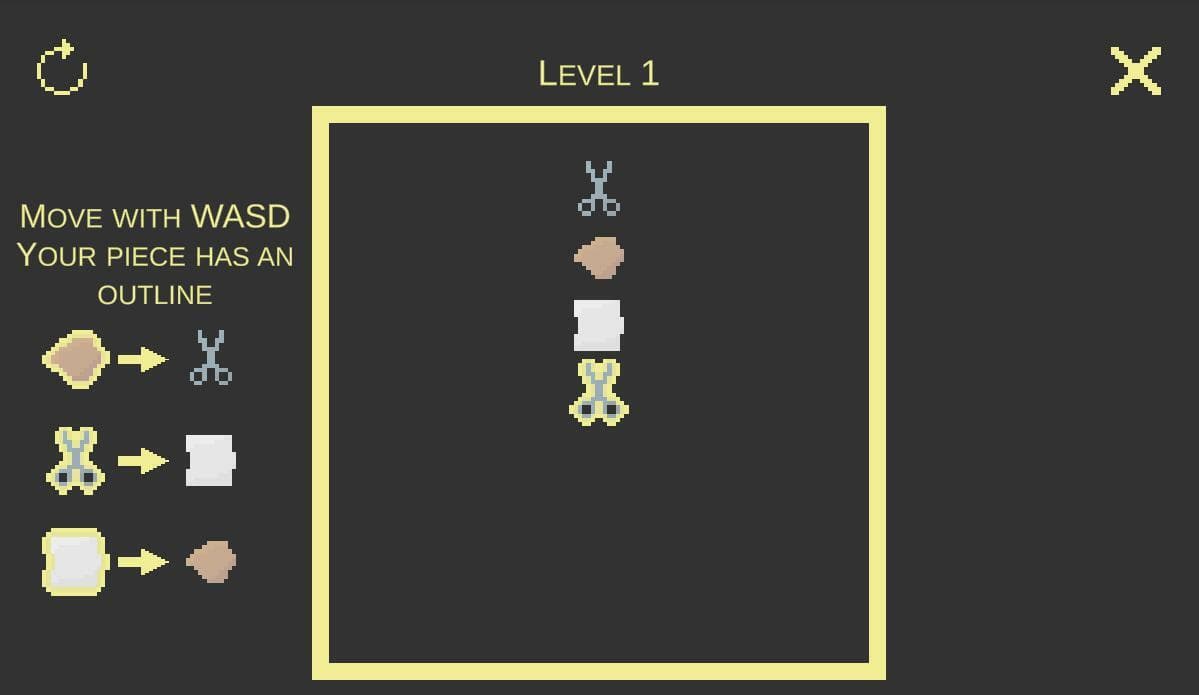 Rock <- Paper <- Scissors screenshot 2