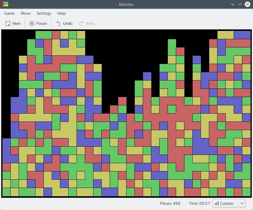Klickety screenshot 2