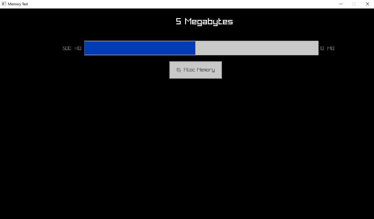 C Memory Test App screenshot 2