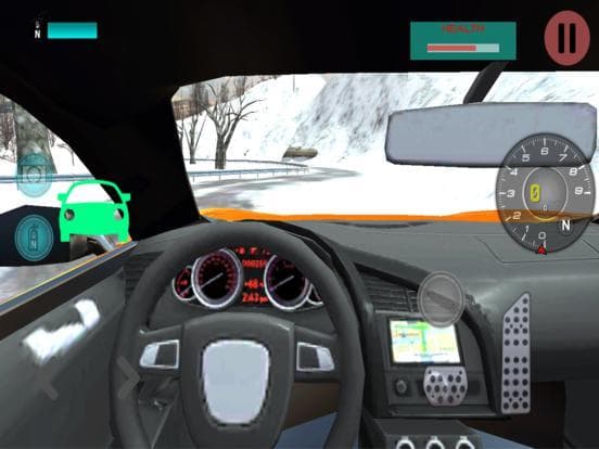 Car Driving 3D: Free Snow Hill Landscape Simulator 2016 screenshot 3