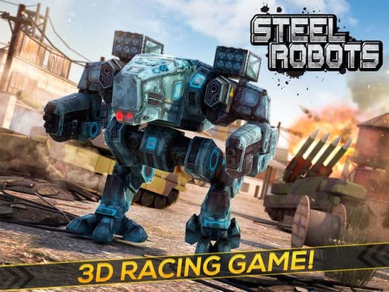 Steel Robots | 3D War Robot Fighting Game vs Tanks screenshot 5