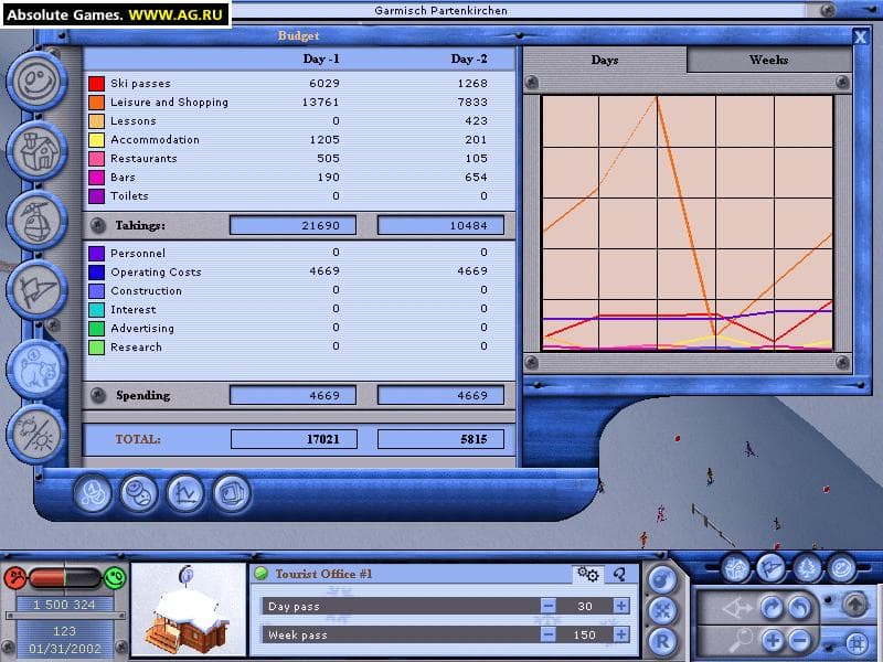 Ski Park Manager 2003 screenshot 4