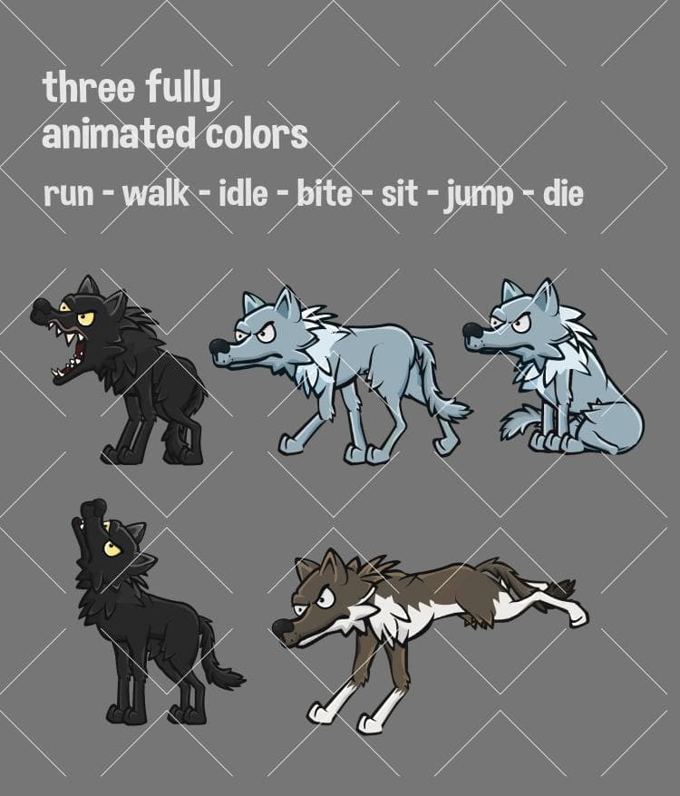 Animated wolf screenshot 2