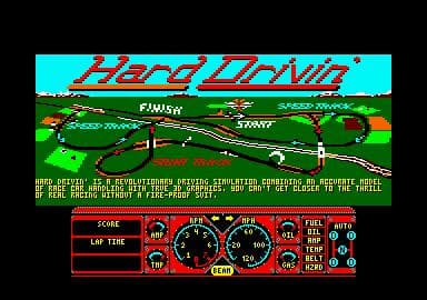 Hard Drivin (1990) screenshot 4