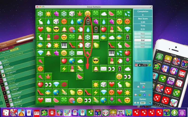 Emoji Solitaire Free screenshot 2