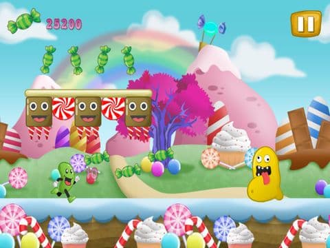 Jelly-Bean Run-ner Flop and Jump Candy Land Escape
