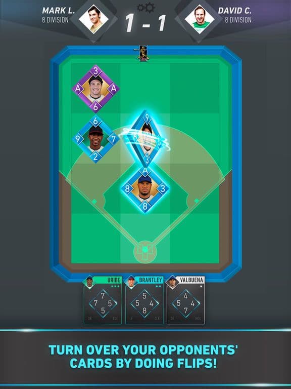 Flip Baseball: official MLBPA card game screenshot 3
