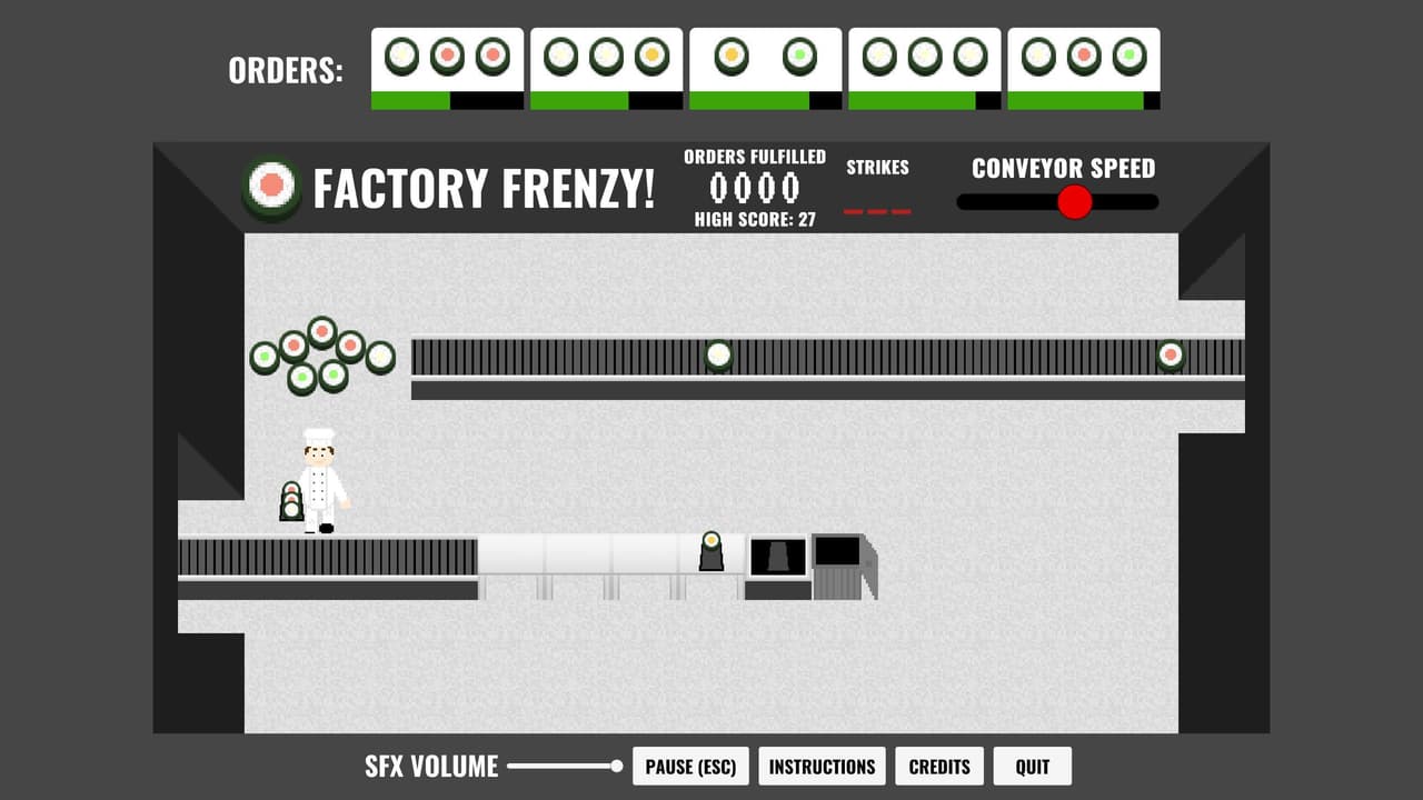LD40 - Sushi Factory Frenzy! screenshot 2