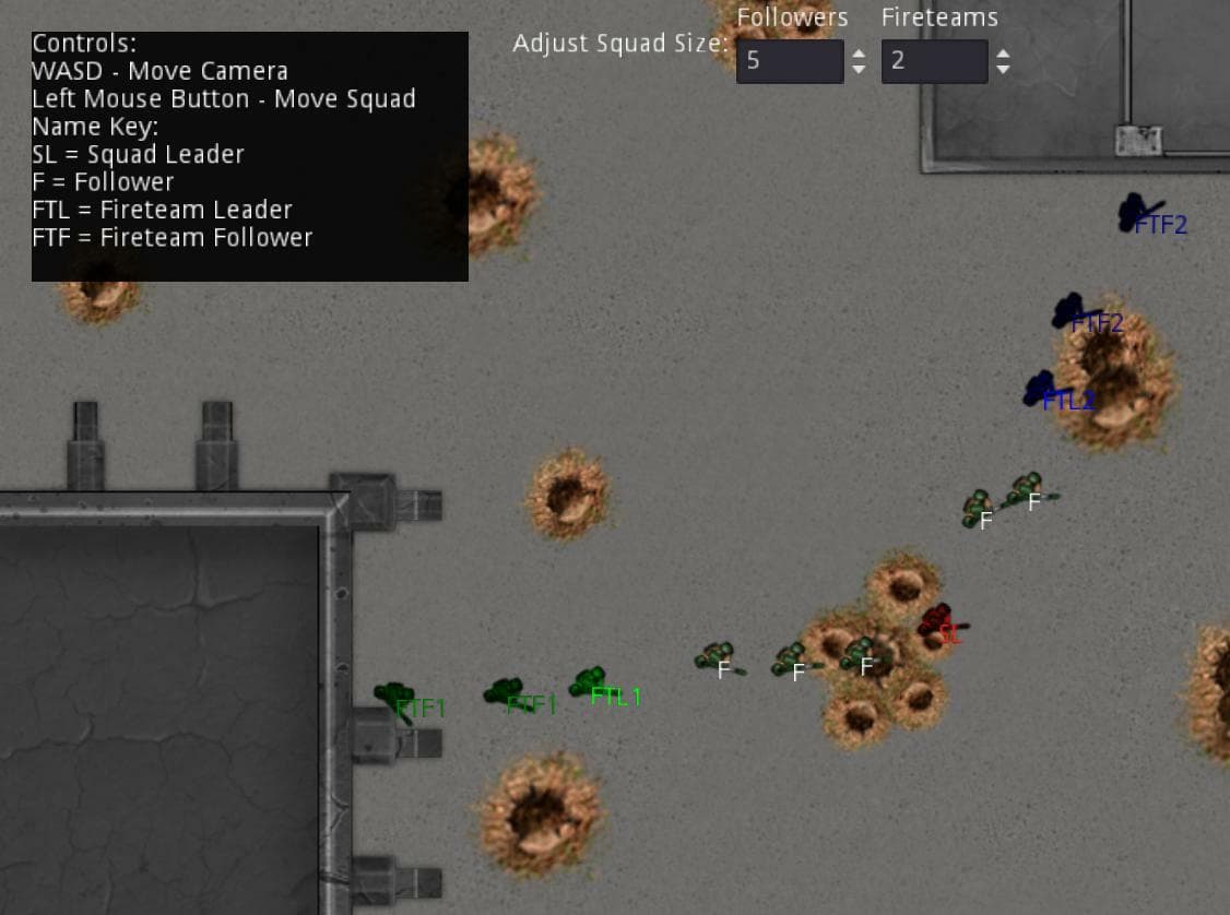 AI and Games Jam 2021: Squad Movement