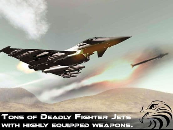 Jet Fighter Dogfight Chase - Hybrid Flight Simulation and Action game 2016 screenshot 3
