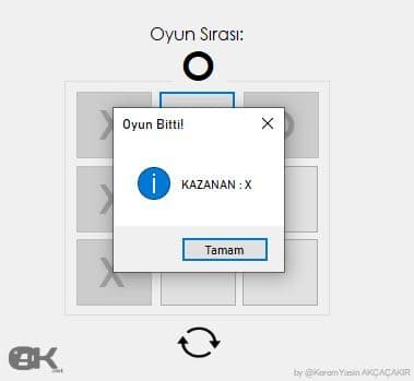 XOX Game (C#) screenshot 4