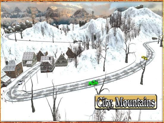 Car Driving 3D: Free Snow Hill Landscape Simulator 2016 screenshot 5