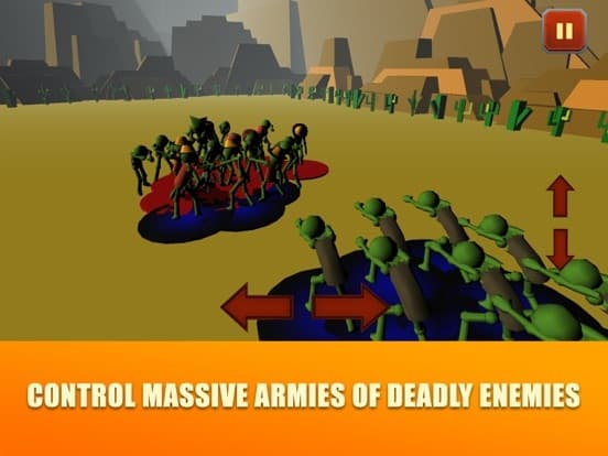 Sticky Man Zombie Fight Arena screenshot 3