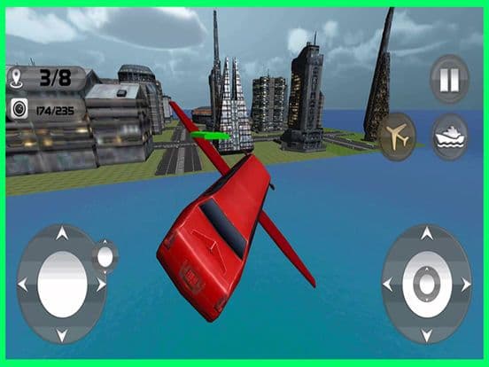 Floating Limo Flying Car Simulator - Futuristic Driving Stunts - Airplane Flight Pilot screenshot 2