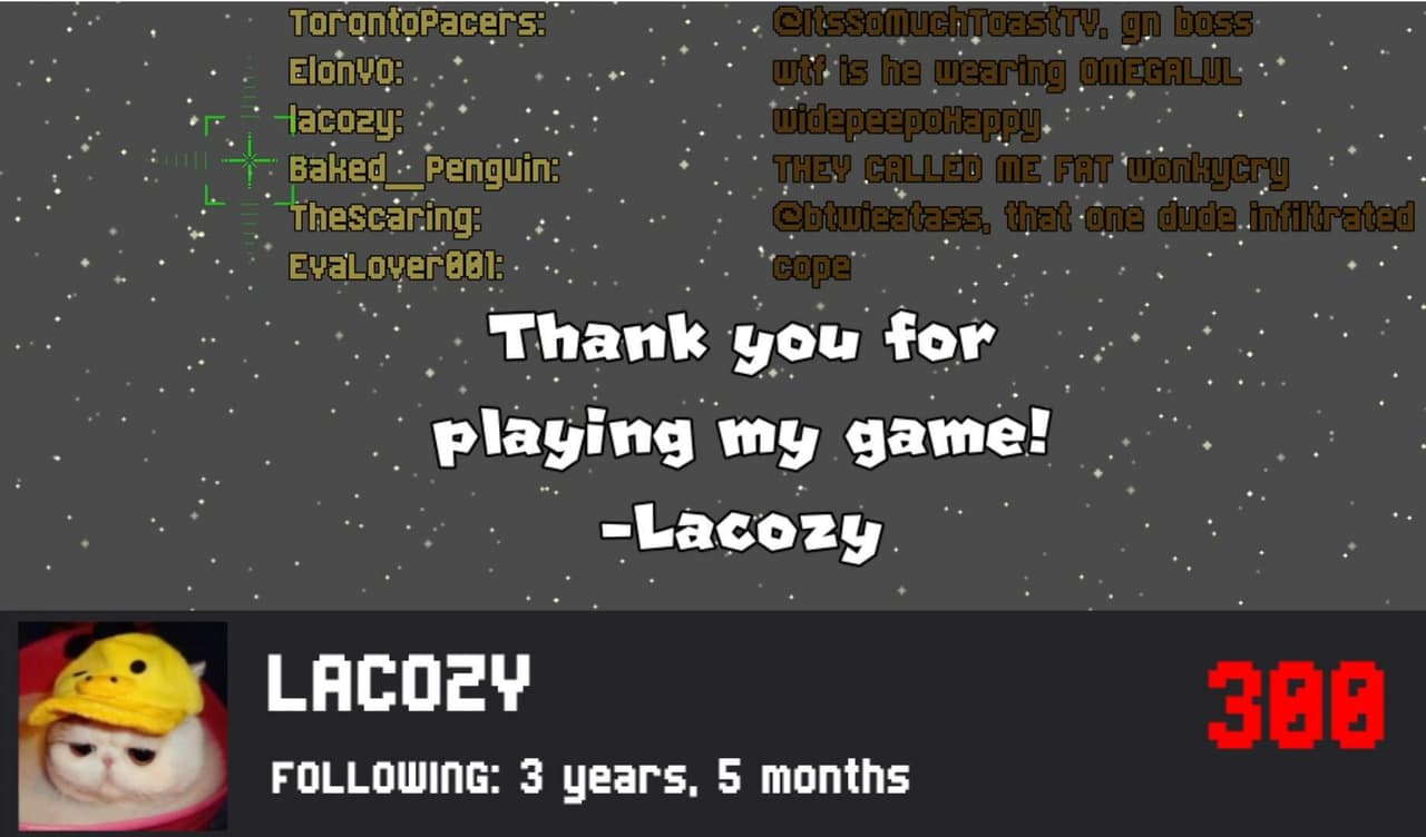 Twitch Chat Credits Game: Spotlight!