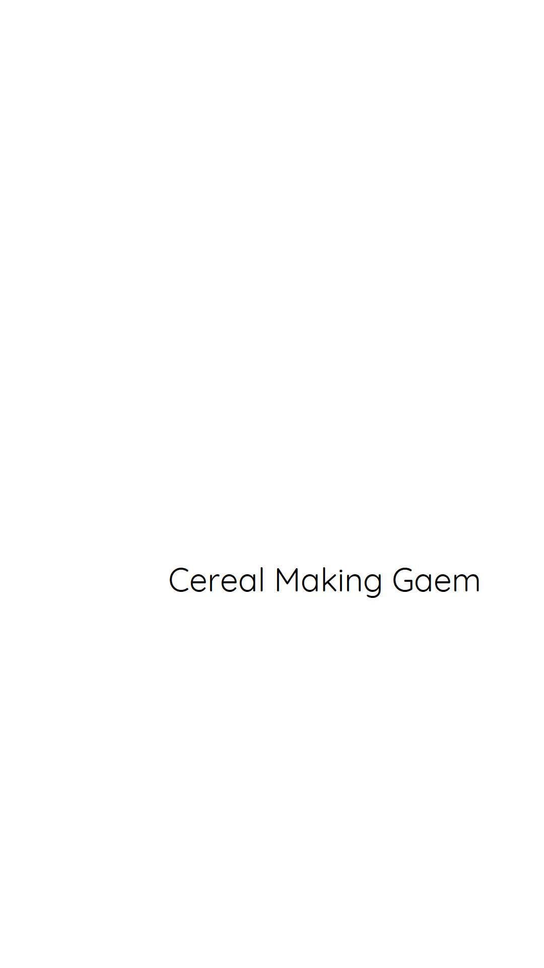 make cereal in your house