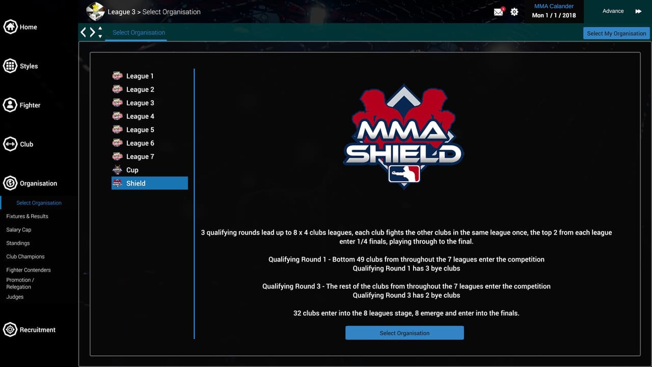 MMA Team Manager screenshot 3