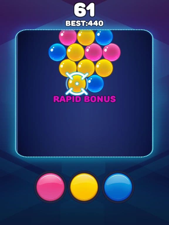 Neon Pops - Tap the Bubbles screenshot 3