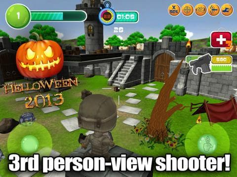 Toy Patrol: 3rd person shooter. Tiny commando with machine gun shoots stupid zombies screenshot 6