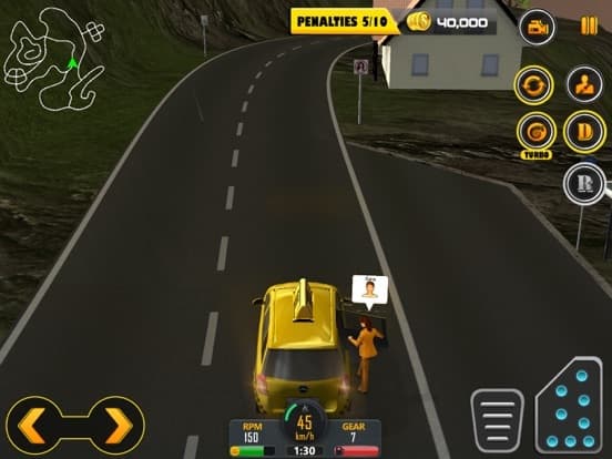 Crazy Hill Speed Taxi Driving 3D screenshot 6