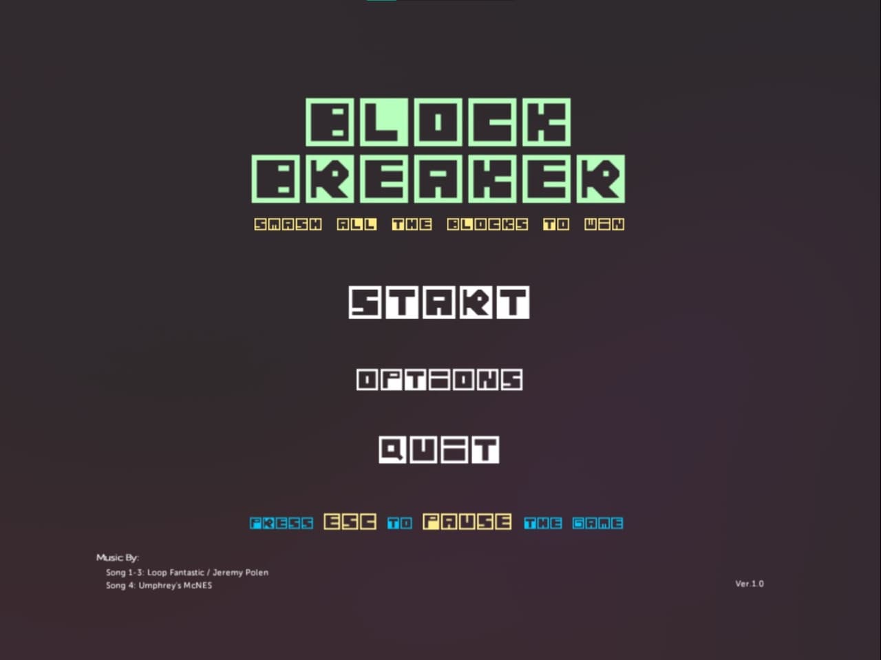 BLOCK BREAKER (itch) (jermzig) screenshot 2