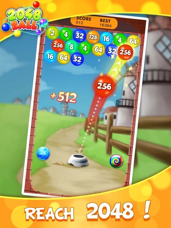2048 Balls: Merge Magic Bubble screenshot 4