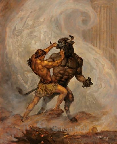 Theseus and the Minotaur (phbragam)