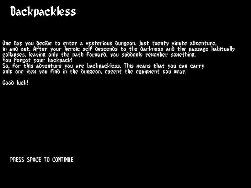 Backpackless screenshot 2