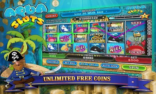 Aqua Slots 2 Treasure Island FREE screenshot 2