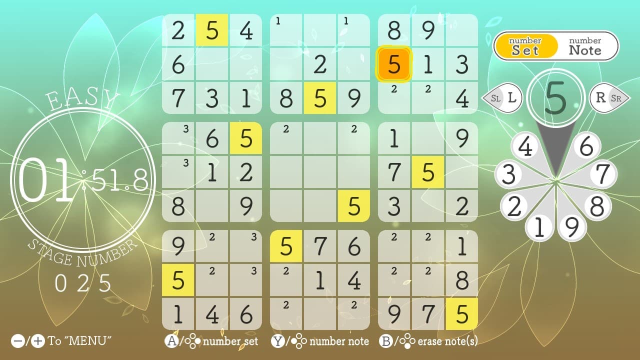 Sudoku Relax 3 Autumn Leaves screenshot 2