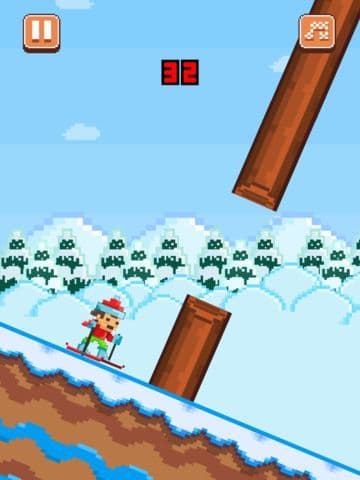 Ski Jumpers - Play Free Pixel 8-bit Skiing Games screenshot 4