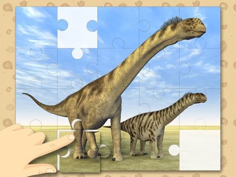 Dinosaurs Prehistoric Animals Jigsaw Puzzles: logic game for preschool kids
