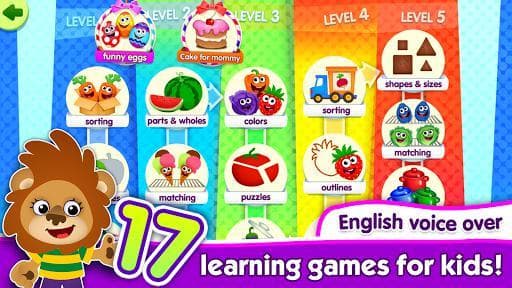 FunnyFood Kindergarten learning games for toddlers screenshot 2