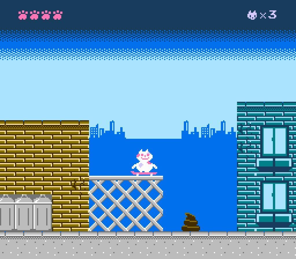 SkateCat (SJ Games - NES - demo) screenshot 4